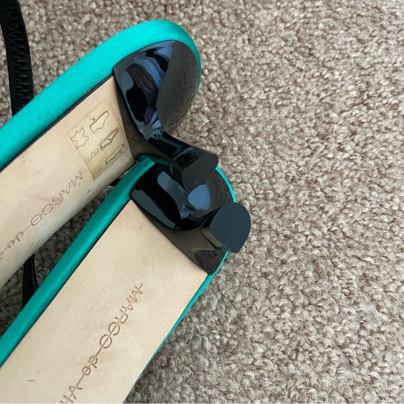 RARE Marco De Vincenzo Green Slingback Sandals - Picture 10 of 15